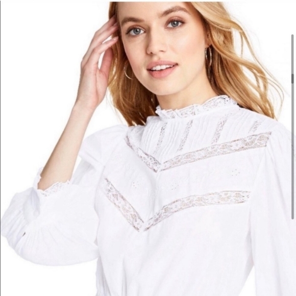 LoveShackFancy White Long Sleeve Dress - Picture 2 of 15